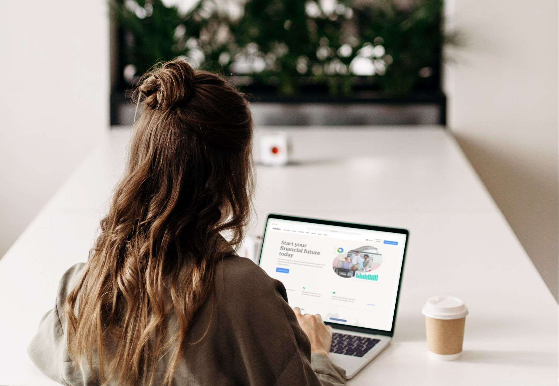 Person working on laptop